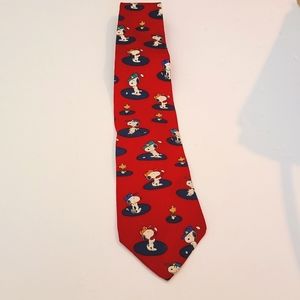 SNOOPY & WOODSTOCK AS GOLFER & CADDY NECKTIE